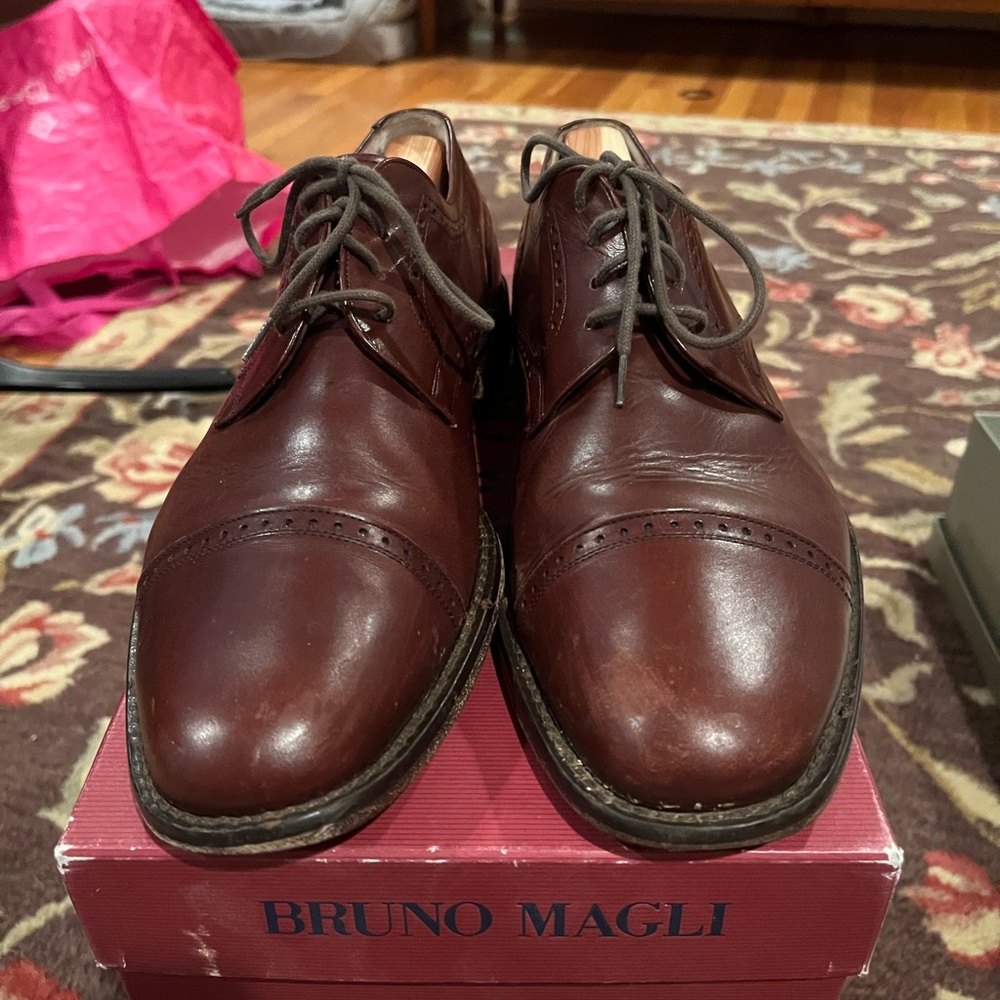 Bruno Magli Men's Dark Brown Oxfords